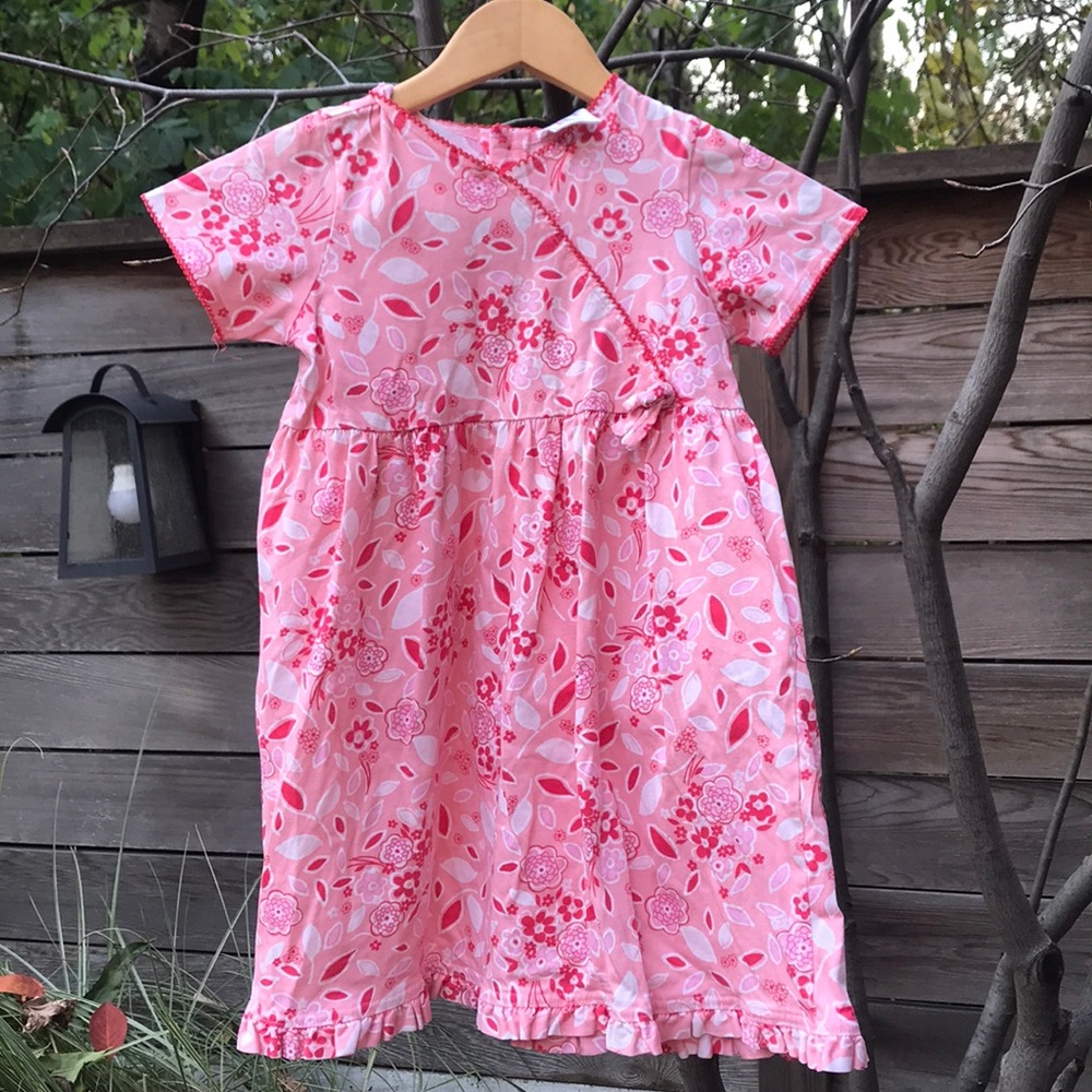 Hanna Andersson Pink Floral Cotton Dress